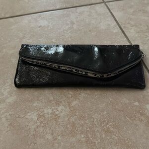 Beautiful black patent clutch (shiny) by HOBO